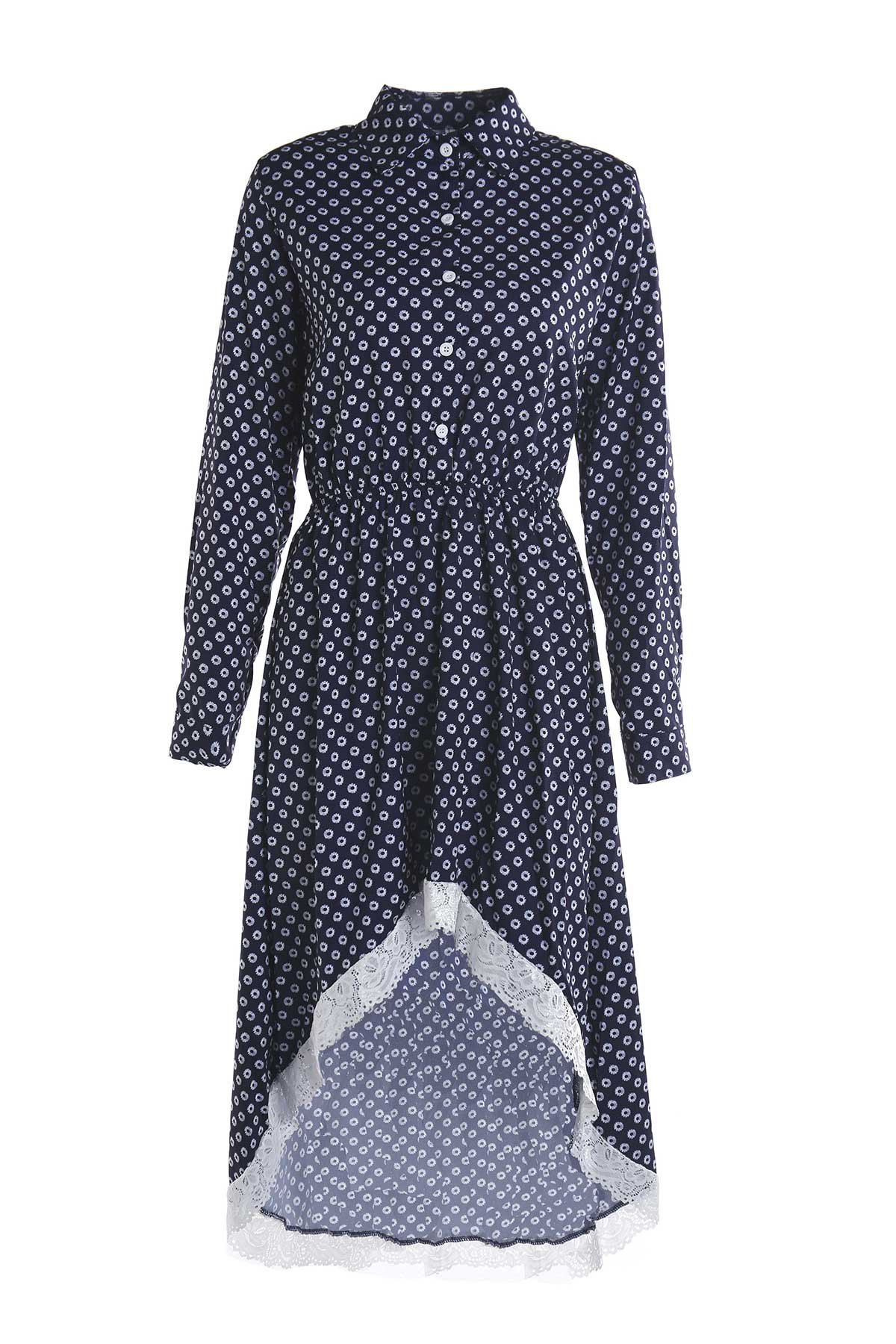 Phyllis Stand Collar Long Dress