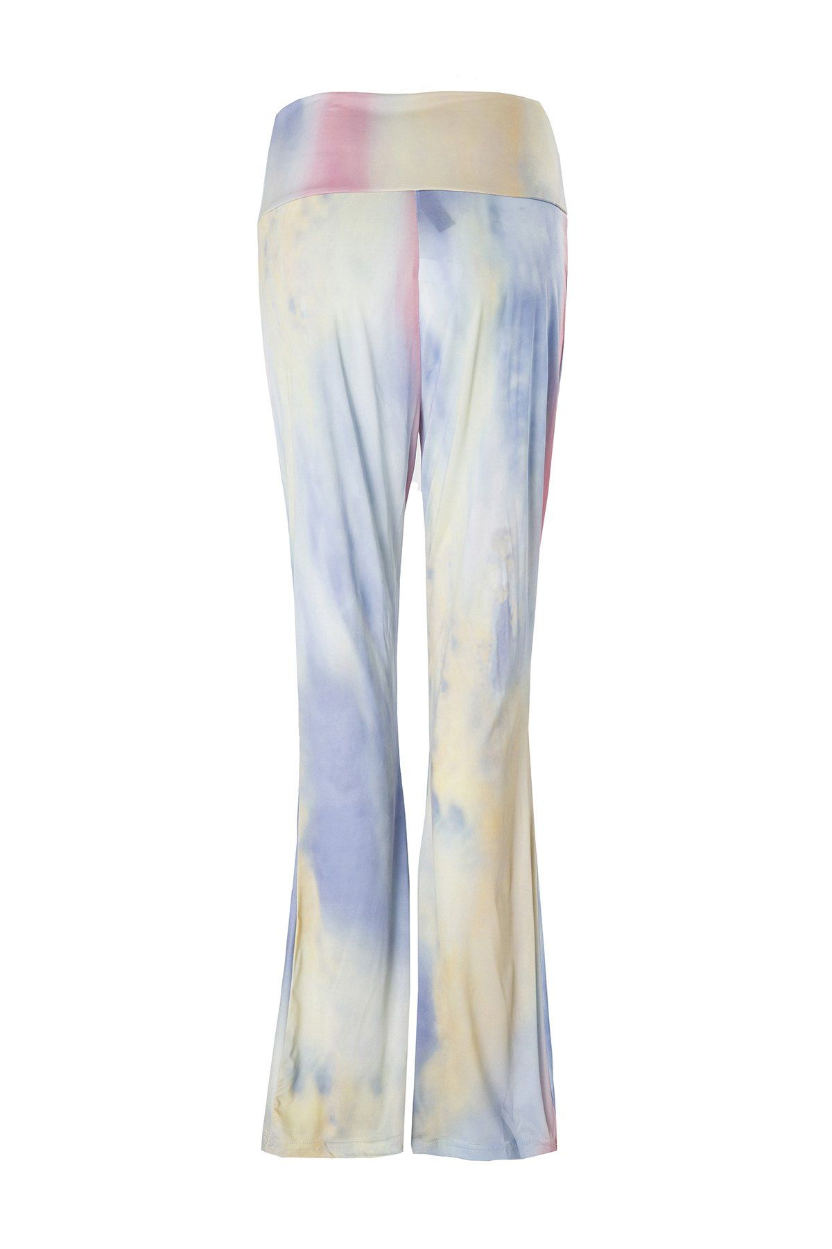 high waisted printed pants