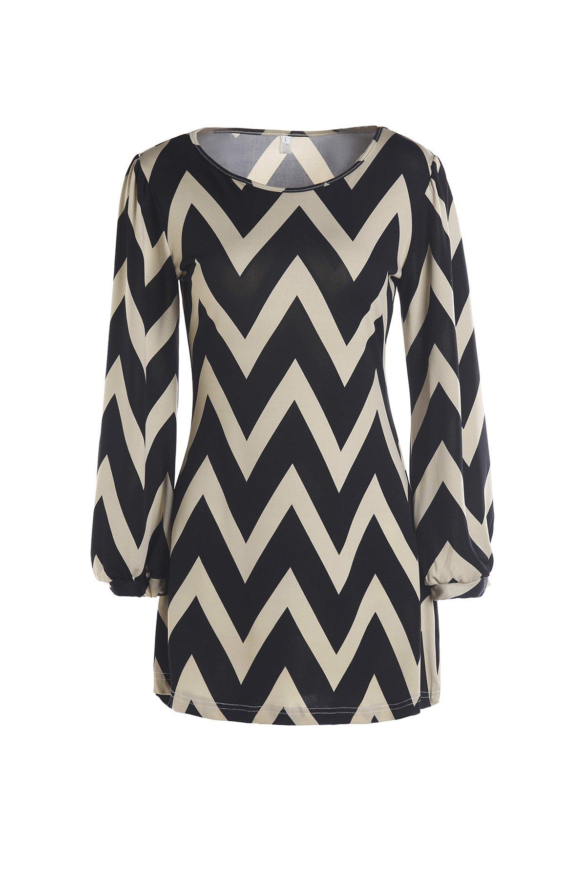 

Full Sleeve Zig Zag Dress, Khaki