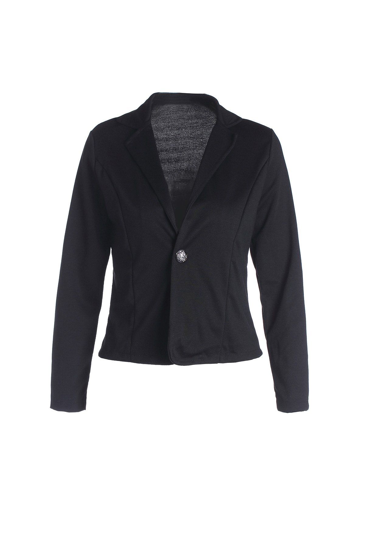 [30% OFF] Lapel Neck One Button Plus Size Short Blazer | Rosegal