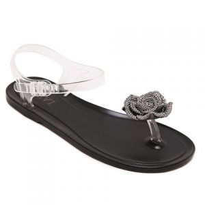 Sweet Solid Color and Flower Design Sandals For Women