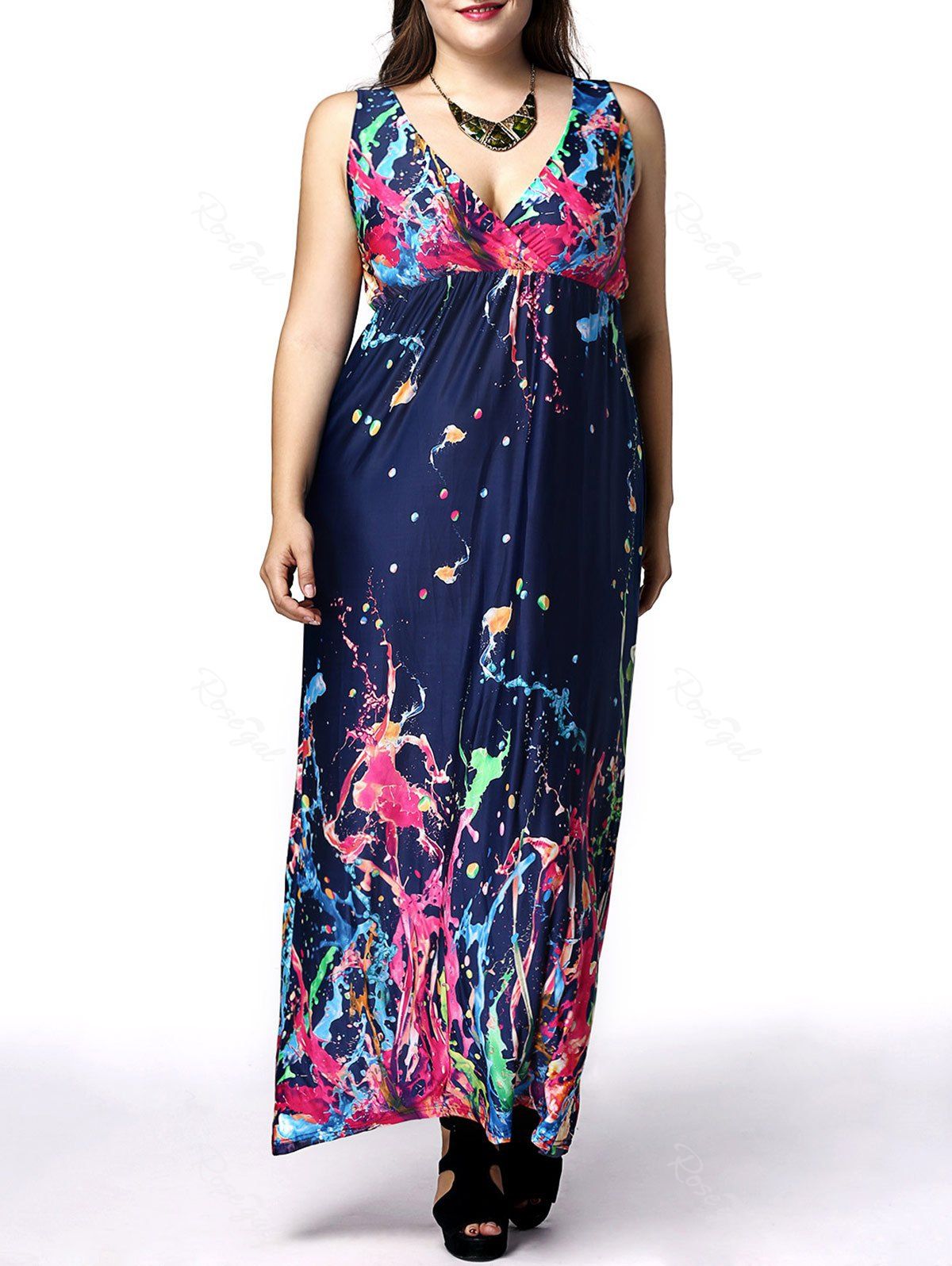 plus size plunging neckline