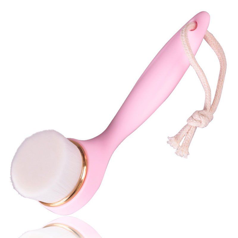 

Stylish Deep Cleansing Long Handle Soft Fiber Facial Brush, Pink