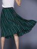 Stylish Floral Print Pleated  Elastic Waist Skirt For Women -  