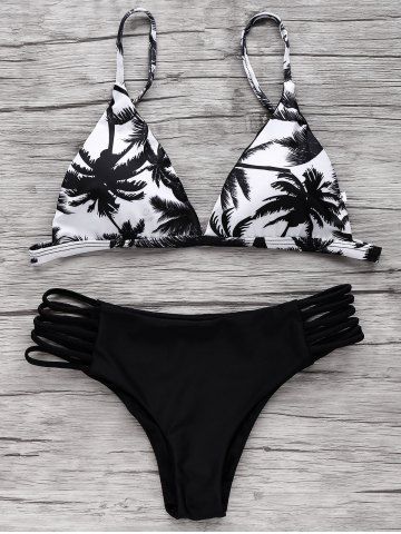 Best Spaghetti Straps Coco Print Bikini Set  