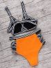 Neoprene Bandage High Waisted Bikini Set -  