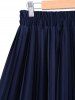 Stylish High Waist Chiffon Pleated Skirt For Women -  