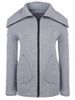 Stylish Thick Turtleneck Pocket Design Zip Up Jacket For Women -  
