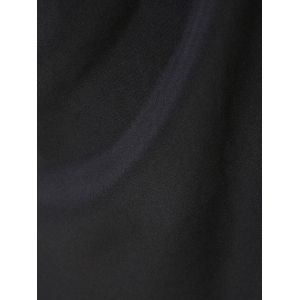 Black 2xl Elegant V-neck Black Short Sleeve Dress For Women | RoseGal.com