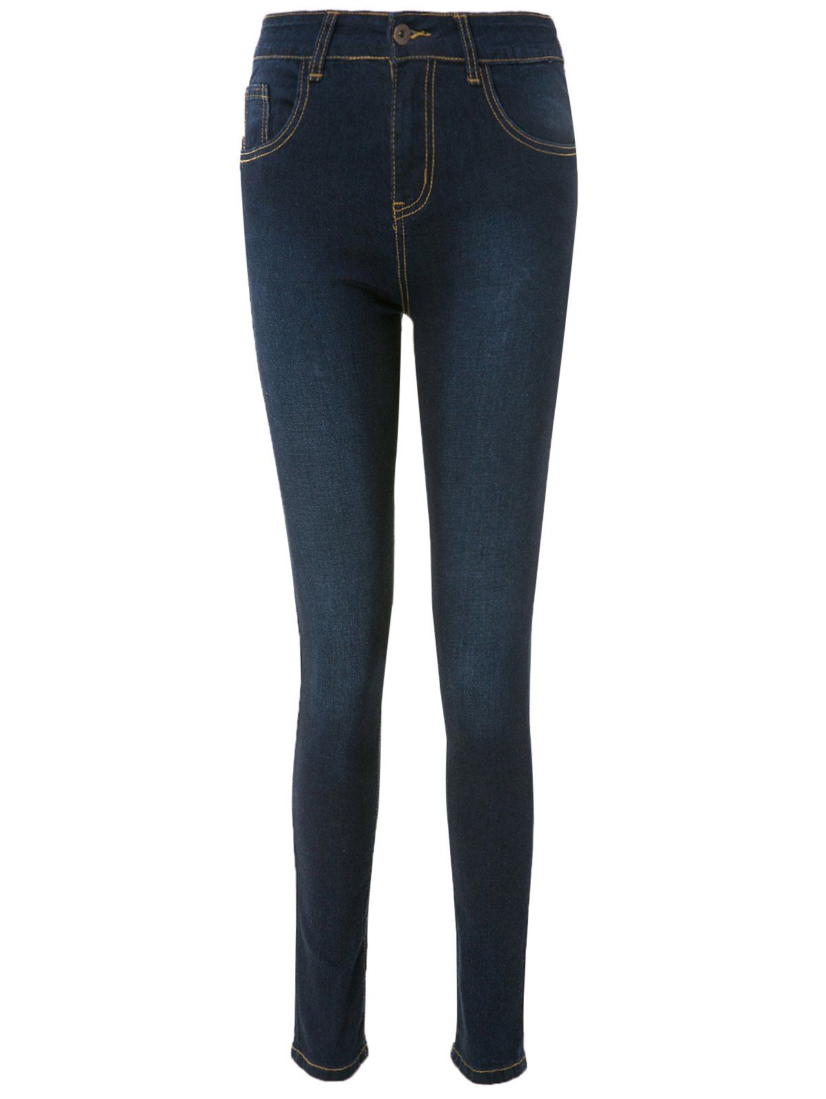 [41% OFF] High Waisted Skinny Jeans | Rosegal