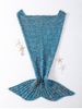 Fashionable Crocheted Knitted Fish Scale Tail Shape Blankets -  