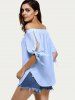 Fashionable Chiffon Off-The-Shoulder Blouse For Women -  