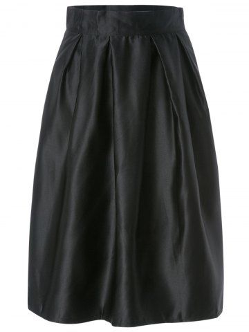 black l vintage style solid color a line side zipper black l vintage style solid color a line side zipper