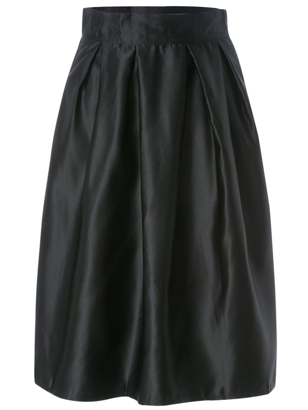 black m vintage style solid color a line side zipper black m vintage style solid color a line side zipper