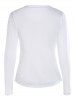 white long sleeve scoop neck t shirt