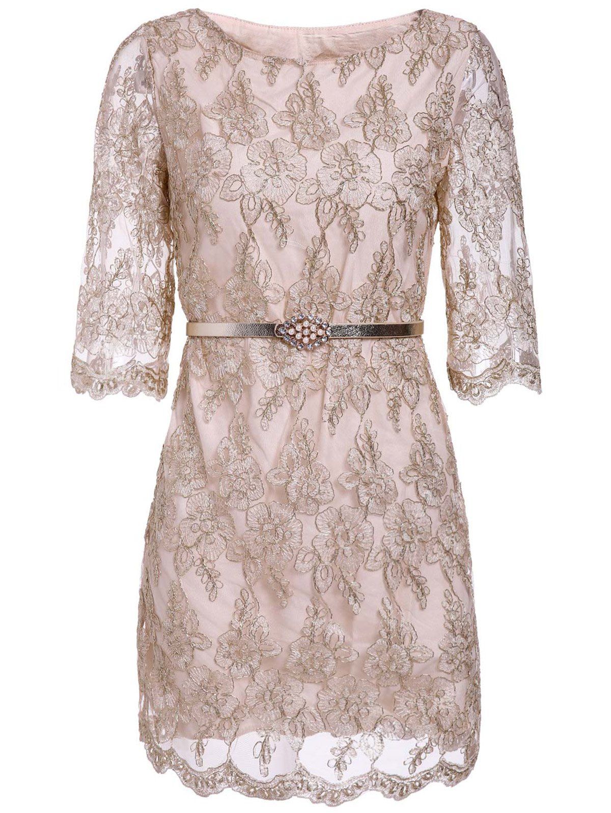 round collar frock