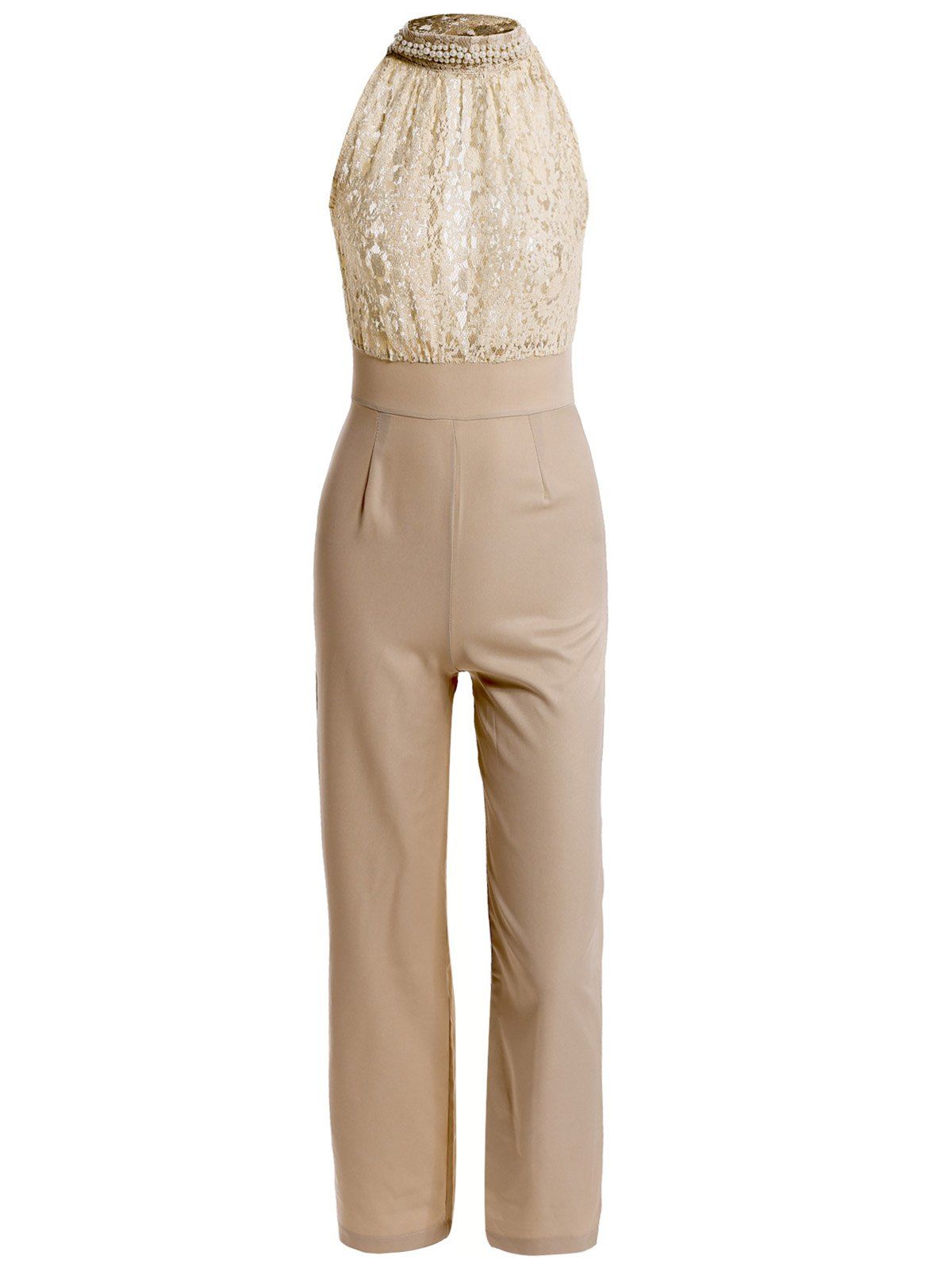 2019 Vintage Turtleneck Faux Pearl Embellished Sleeveless Women's