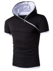 solid color zipper t shirt