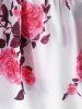 Fashionable Off The Shoulder Floral Crop Top For Women -  