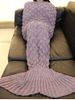 Fish Scale Design Knitting Sleeping Bag Mermaid Blanket -  