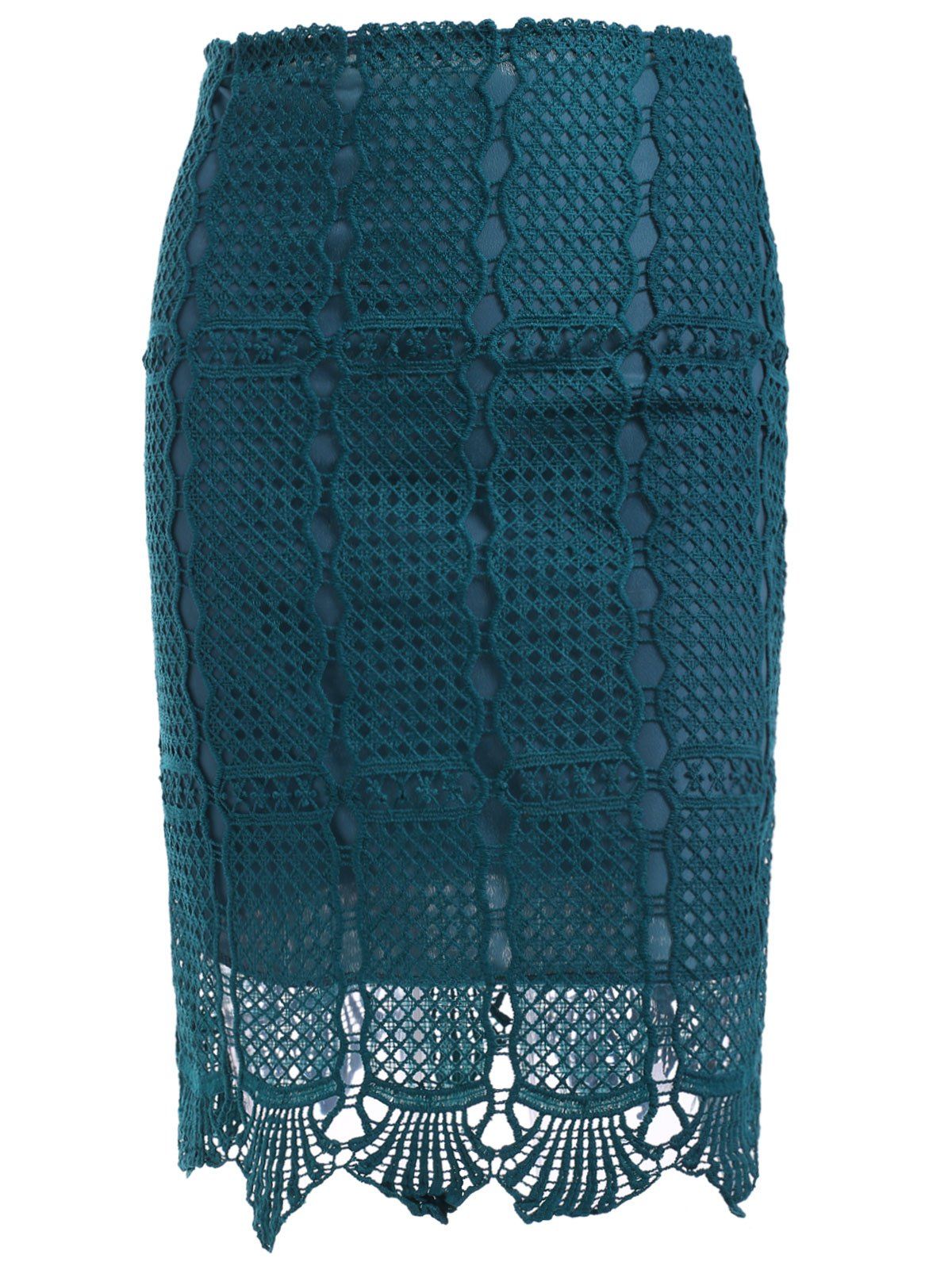 [19% OFF] Stylish Women's Crochet Pencil Skirt | Rosegal