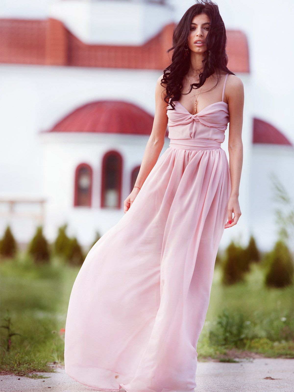 Shop Maxi Chiffon Cami Bridesmaid Prom Formal Dress  