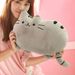 Stylish Short Floss Cushion Cat Shape Design Pillow -  