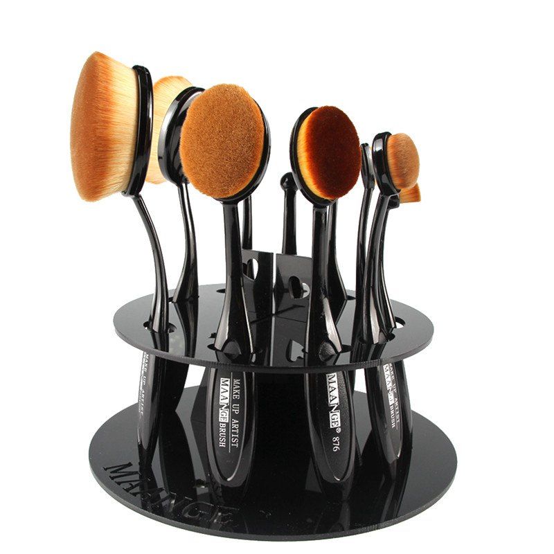 2018 Stylish Round Brushtree Brush Holder Brush Display Stand In Black