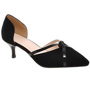 Graceful Two-Piece and Suede Design Pumps For Women