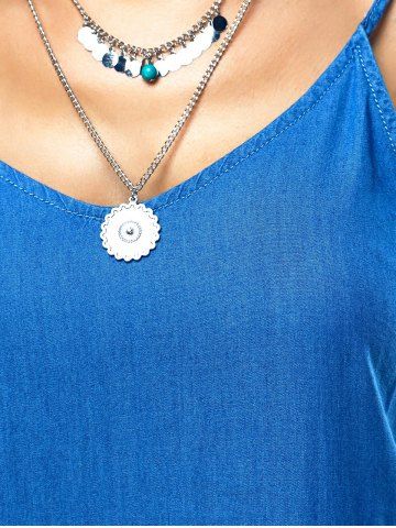 Spaghetti Strap Solid Color Backless Maxi Dress