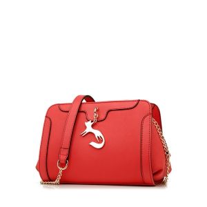 Metal Fox Crossbody Bag