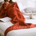 Handmade Knitted Home Decor Mermaid Tail Blanket -  