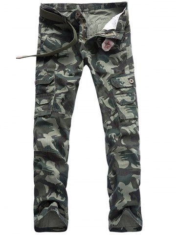 2019 plus size pockets camouflage army cargo pants