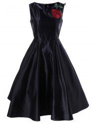sleeveless elegant line dress rosegal dresses