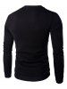 Quilting Faux Leather Splicing Zippered Pullover Sweatshirt For Men -  