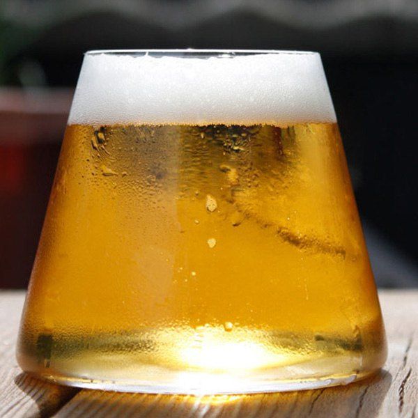 [41 OFF] Stylish Drinkware Fujiyama Beer Fruit Juice Glass Rosegal