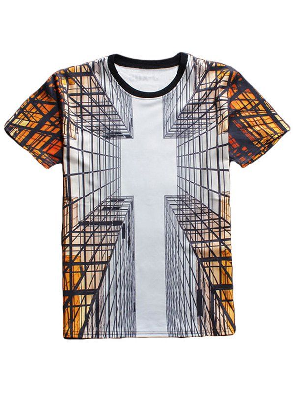 [65% OFF] Cool 3D Printed Crew Neck T Shirt | Rosegal