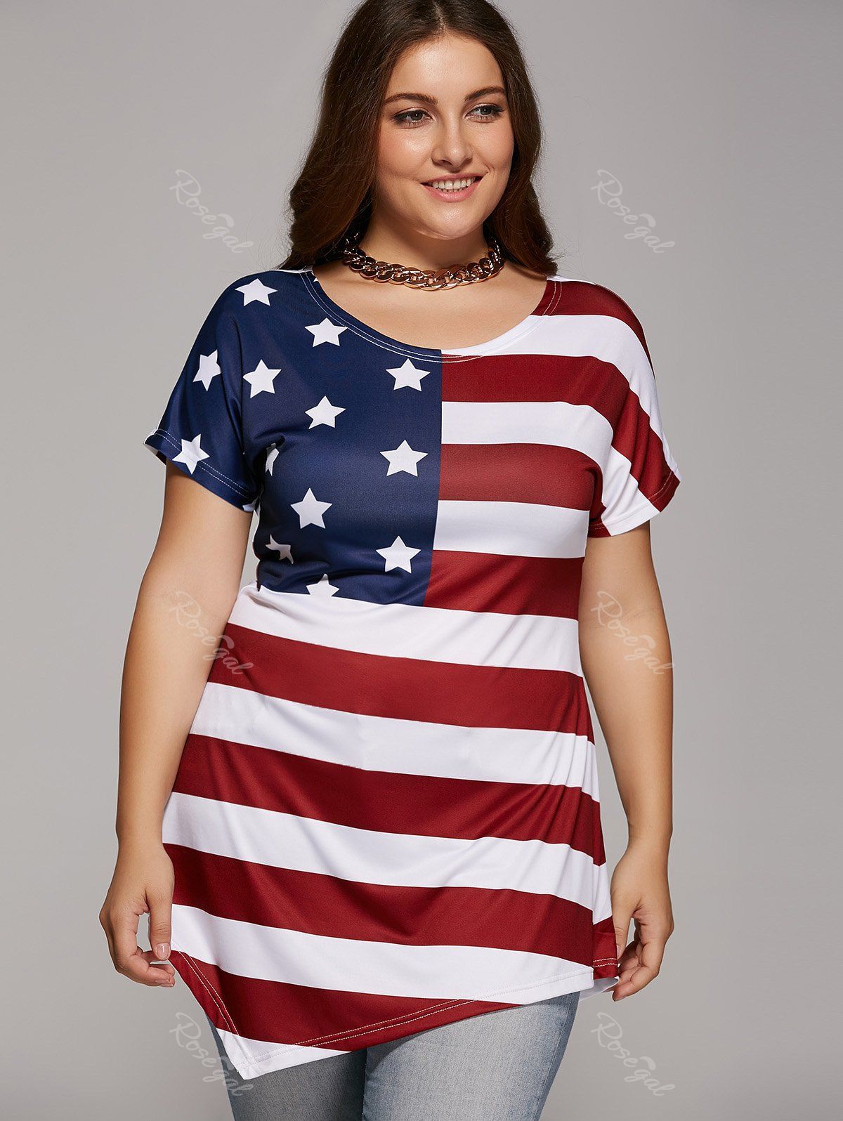 american flag t shirt women