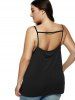 OFF Plus Size Spaghetti Strap Backless Tank Top Rosegal