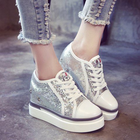 silver mesh shoes