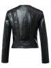 Cool Zipper Design All Black Jacket -  