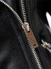 Cool Zipper Design All Black Jacket -  