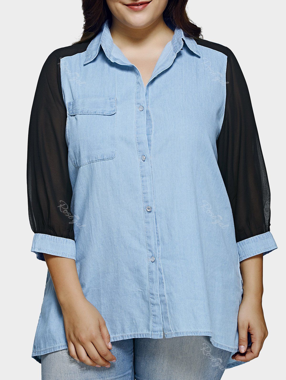 denim shirt plus size uk