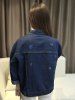 Trendy Single-Breasted Pocket Design Denim Jacket -  