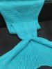 Warmth Knitting Solid Color Mermaid Design Blanket -  