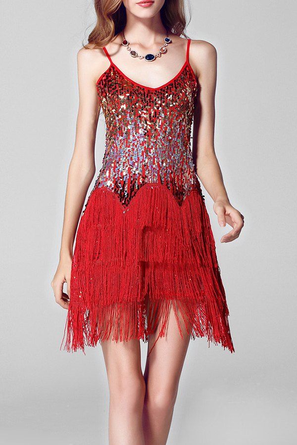 flapper slip dress