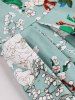 Retro Sweetheart Neck Cap Sleeve Floral Print Flare Dress -  