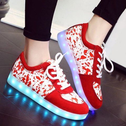 For Women Trendy Lighted And Sneakers Print For Women Trendy Lighted And Sneakers Print