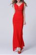 Backless Maxi Ruched Formal Slim Prom Dress -  