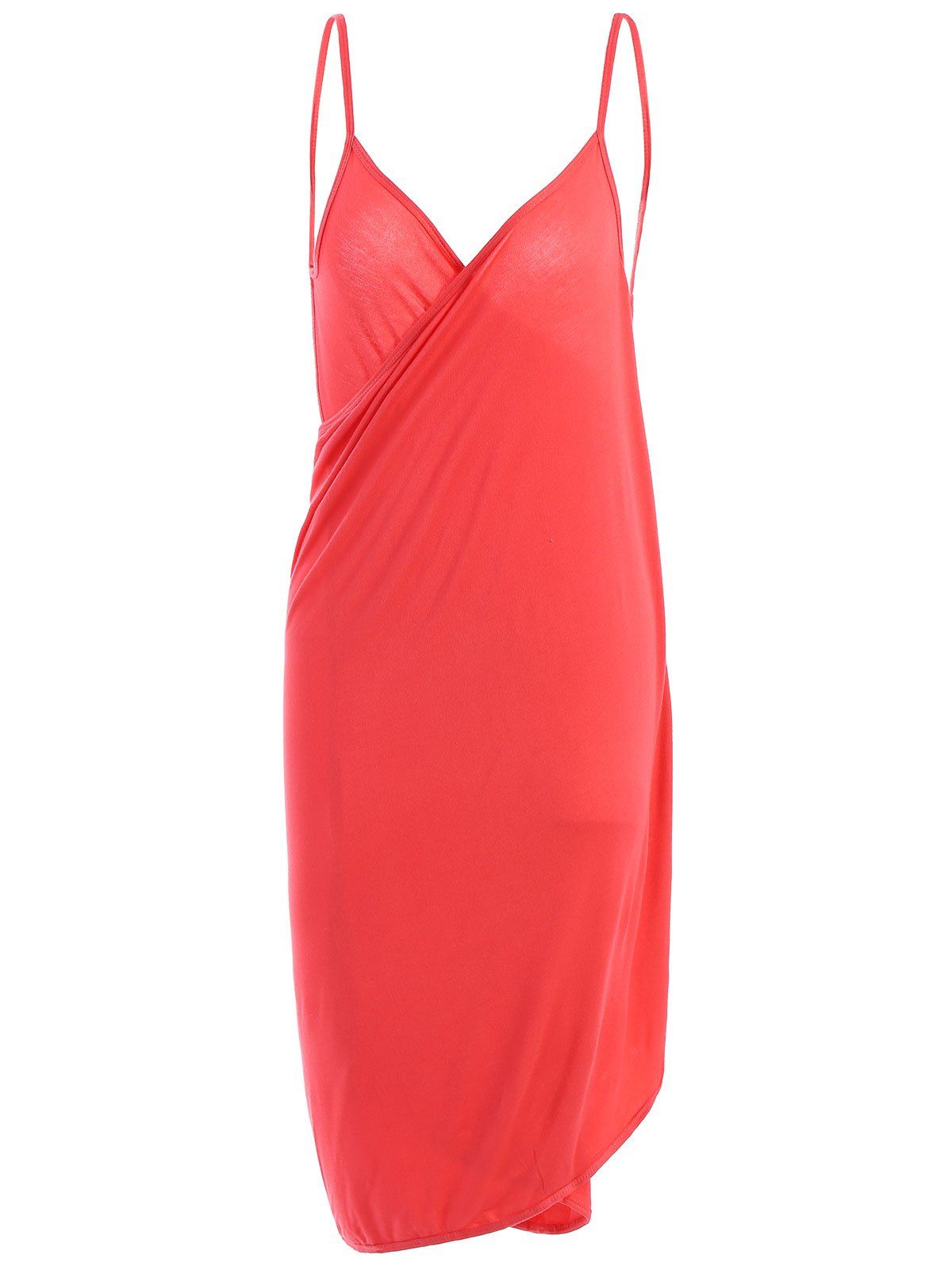 [7 OFF] Beach Wrap Slip Dress Cover Up Rosegal